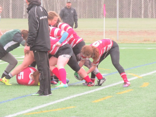 Only knock ons were plays like this, where forwards were making it impossible to fish a ball.